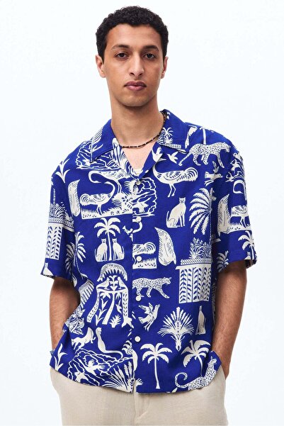 H&M Relaxed Fit Printed resort shirt
