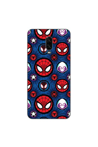 OEM Husa compatibila cu OnePlus 6T Silicon Gel Tpu Model Spiderman Face Pattern