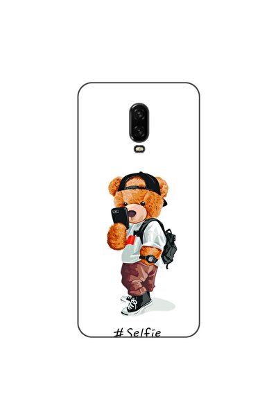 OEM Husa compatibila cu OnePlus 6T Silicon Gel Tpu Model Bear Teddy Selfie
