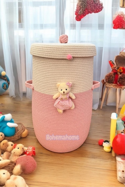 Bohemahome Baby Children's Laundry Toy Basket Decorative Basket