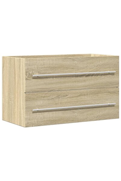 vidaxl Sink cabinet, old wood, 80x38.5x48 cm, processed wood