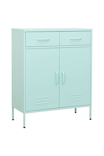 vidaxl Storage cabinet, mint green, 80x35x101.5 cm, steel