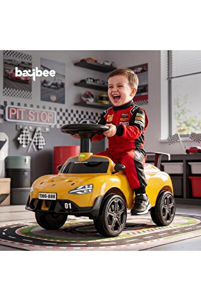 BAYBEE سيارة أطفال تعمل بالأسفلت للأطفال |   سيارة دفع للأطفال مع أضواء LED و...