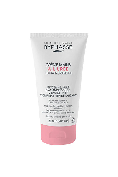 BYPHASSE Cremă de mâini, Byphasse, Uree, Ultra-hidratantă, Reparatoare, 150 ml