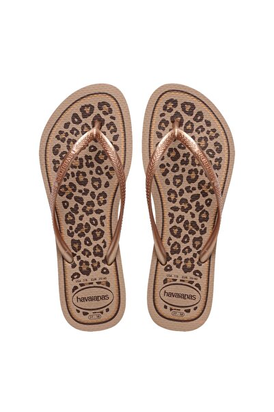 Havaianas ANIMALS W ΛΕΠΤΑ ΣΑΝΔΑΛΙΑ ΡΟΖ ΧΡΥΣΟ 35-36