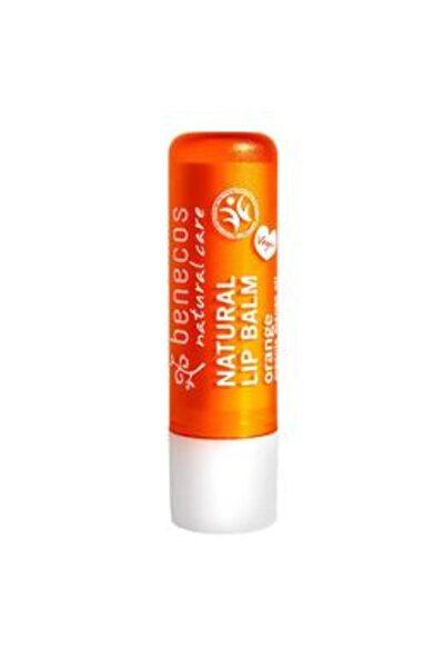 benecos Balsam de Buze cu Unt de Shea si Portocala Benecos, 4,7 g