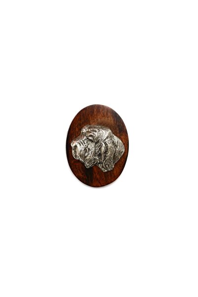 Art - Dog Petit Basset Griffon Vendéen - Dog show brooch, starter number clip...
