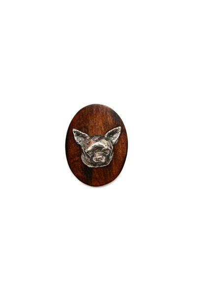 Art - Dog Chihuahua cu păr scurt, Chihuahua smooth I - Broșă pentru concurs c...