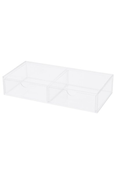 IKEA MOJAN Make-up storage with 2 drawers, 25 x 12 cm