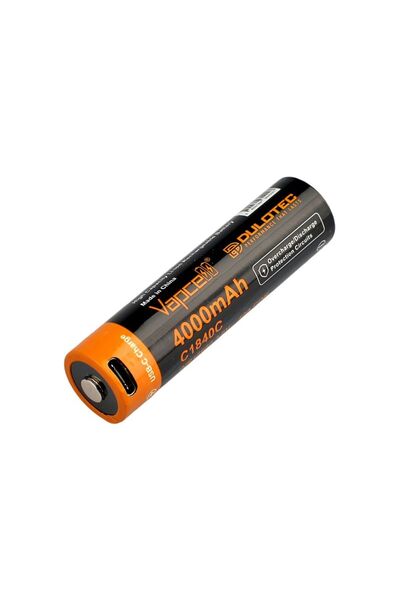 Dulotec Μπαταρία Vapcell 18650 4000mAh 10A - C1840C με προστασία και φόρτιση ...