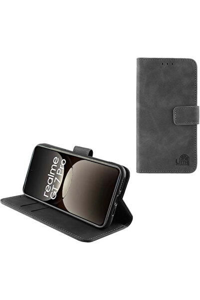 Lime&co Lime Essential Magnet Book Συνθετικό Δέρμα Γκρι (Realme GT 7 Pro) Κωδ...