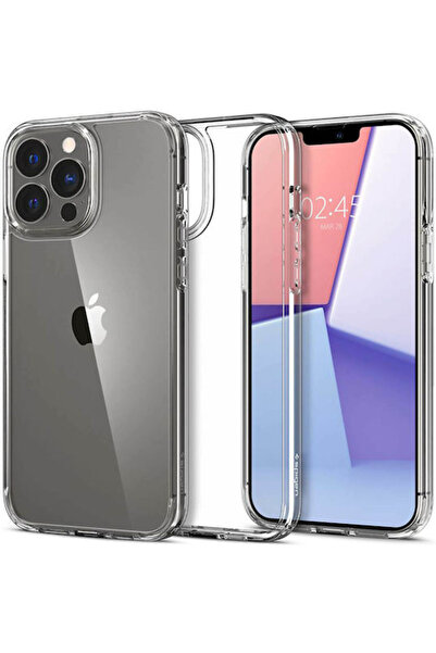 Spigen Κρυστάλλινη Υβριδική Πίσω Θήκη Σιλικόνης Διαφανής (iPhone 13 Pro Max) ...