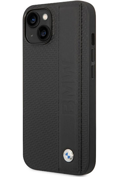 BMW Θήκη Πλάτης Συνθετικό Δέρμα Μαύρο (iPhone 14 Plus) Κωδικός: BMHCP14M22RDPK