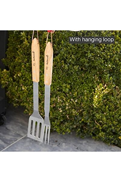 Yıldızan Nzr Beautestore Wooden Handle Stainless Steel Spatula 46 cm 2026 110...