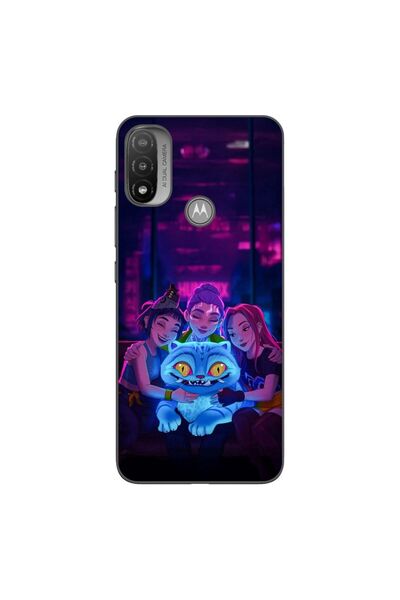 OEM Husa compatibila cu Motorola Moto E20 Silicon Gel Tpu Model KPop Demon Hu...
