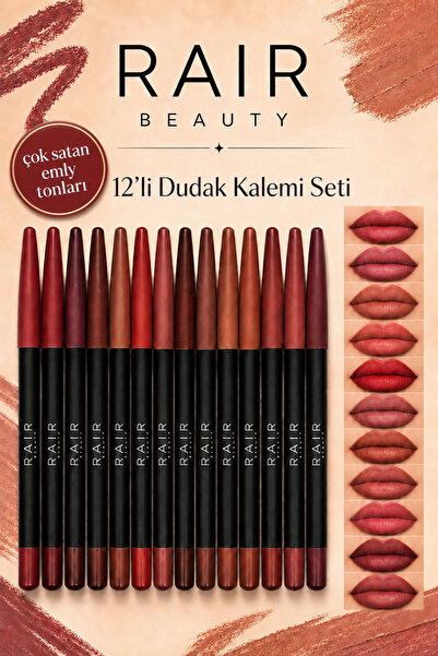 RAİR BEAUTY 12 Nude Ton Dudak Kalemi Yumuşak Sürümlü