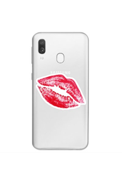 Other Samsung A40 Drooling Tongue Transparent Silicone TPU Θήκη