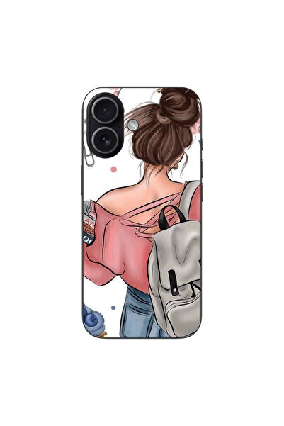 OEM Husa compatibila cu Apple iPhone 17 Silicon Gel Tpu Model Girl Fashion Sc...