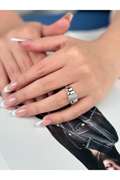 TRENDTAKI Vintage Zircon Stone Ring Gold Plated 413
