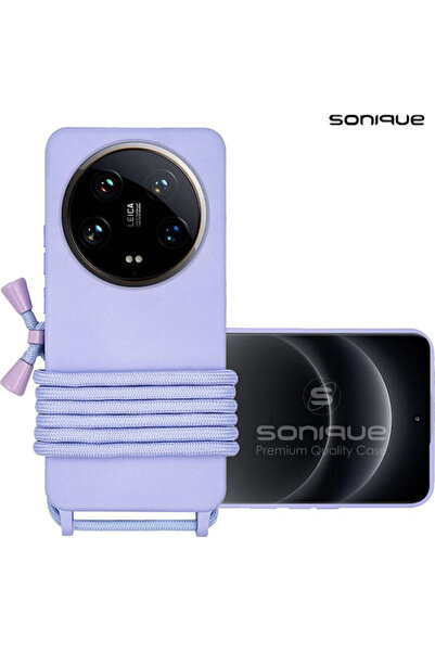 Other Θήκη σιλικόνης με λουράκι Carryhang Sonique για Xiaomi 14 Ultra Λιλά