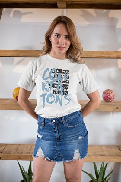 Generic Brand Women's Special Printed Modern Fit 100% Cotton Crew Neck T-Shirt