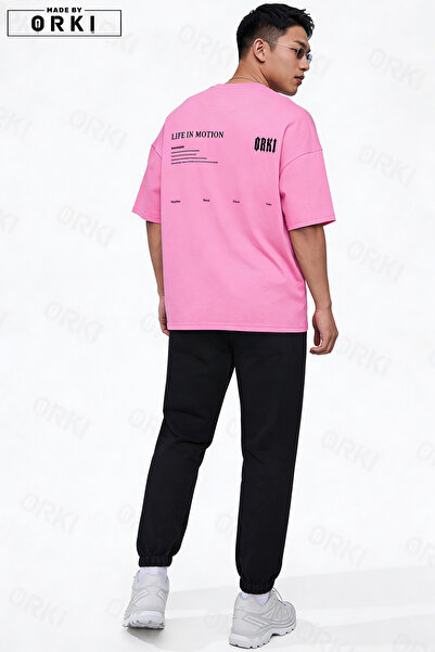 EFFRENATU Life in Motion Printed Unisex Oversize T-Shirt & Jogger Tracksuit Set