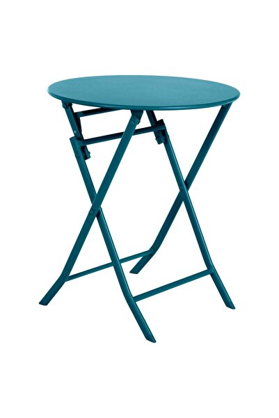Hesperide Round foldable garden table Greensboro, blue -