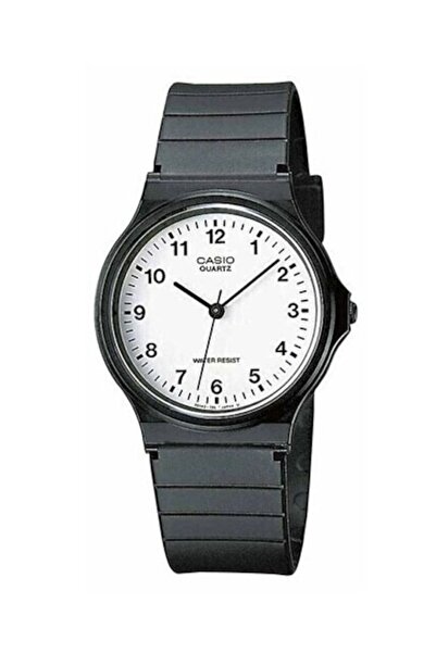 Casio Ανδρικό Ρολόι 34mm Μπαταρίας με Μαύρο Καουτσούκ Λουράκι MQ-24-7BLLEG