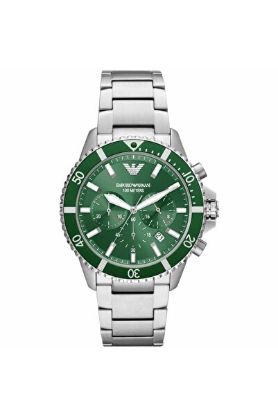 Emporio Armani Ρολόι Μπαταρίας με Ασημί Μεταλλικό Μπρασελέ - AR11500