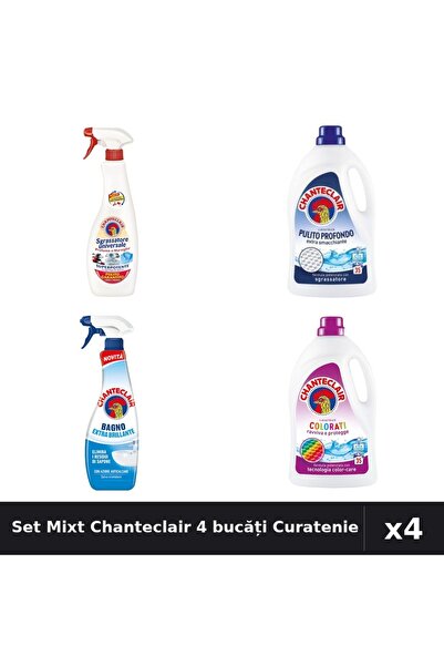 Chanteclair Set 4 Detergent și Degresant 1575ml 600ml - Color, Marsilia, Cura...