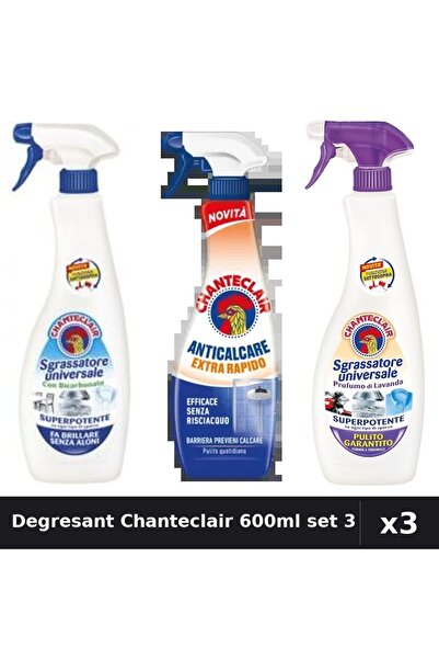 Chanteclair Set 3 Degresant Universal 600-625ml - Bicarbonat, Extra Rapid, La...