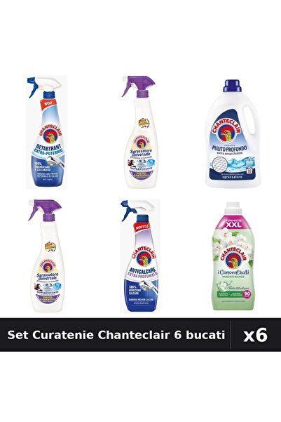 Chanteclair Set 6 Degresant și Detergent - Curatare Profunda, Mosc Alb, Lavanda