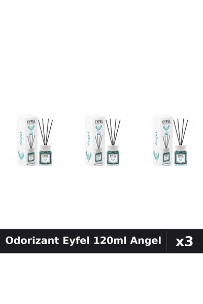 Eyfel Set 3 Odorizante Camera cu Betisoare Angel 120ml - Parfum Intens