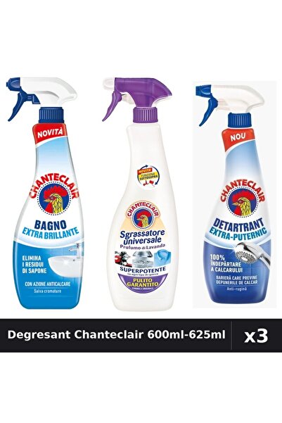 Chanteclair Set 3 Degresant Universal 600ml-625ml - Extra Stralucire, Mosc Al...