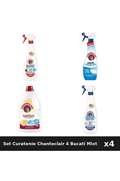 Chanteclair Set 4 Degresant și Detergent - 600ml, 625ml, 1575ml - Marsilia, B...