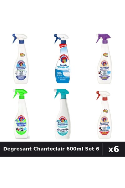 Chanteclair Set 6 Degresant Universal 600ml - Bicarbonat, Lavanda, Lamaie, Ma...