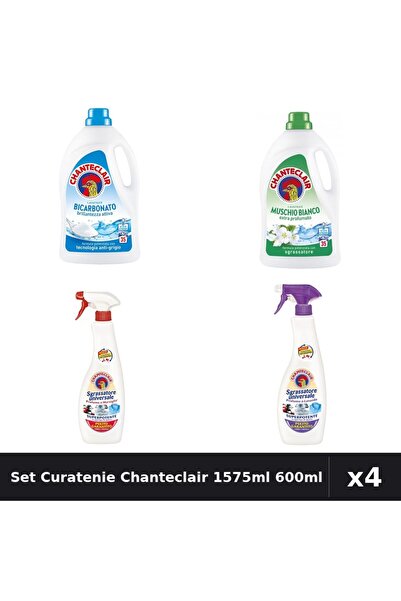 Chanteclair Set 4 Detergent și Degresant - 1575ml, 600ml - Bicarbonat, Mosc, ...
