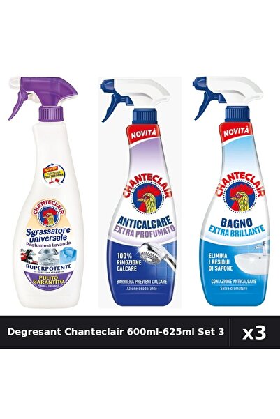 Chanteclair Set 3 Degresant Universal 600ml-625ml - Lavanda, Extra Parfumat, ...