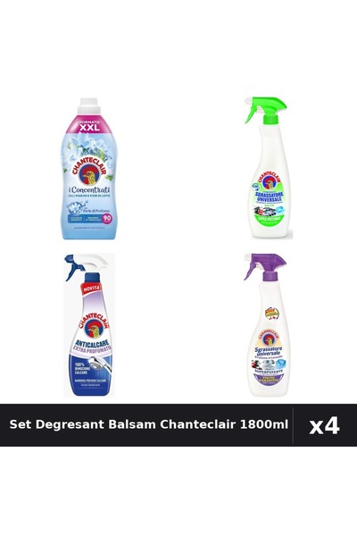 Chanteclair Set 4 Degresant și Balsam 1800ml - Lavanda, Lămâie, Saruri Marine