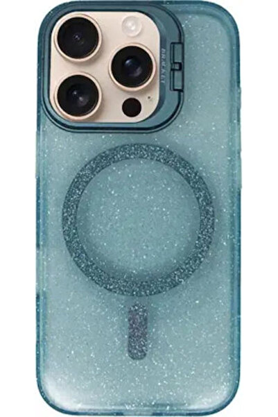Vivid Magsafe Προστατευτική Θήκη με Γκλίτερ για Apple iPhone 16 Pro Μπλε 5213...