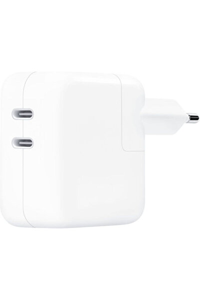 Apple Φορτιστής Χωρίς Καλώδιο με 2 Θύρες USB-C 35W Λευκό (MNWP3ZM/A)