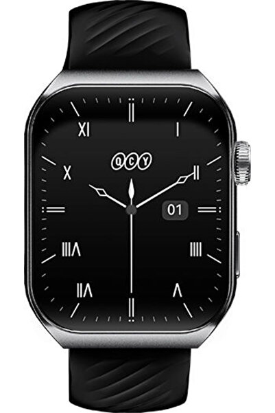 QCY GS S5 Αλουμινένιο Smartwatch 50mm με Παρακολούθηση Καρδιακών Παλμών (Μαύρο)