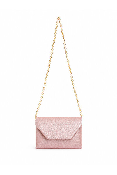 Senza Vedere Blush Işıltılı Çapraz Çanta