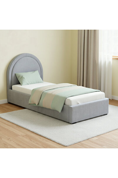 Home Box سرير فردي مبطن من نوع Ivory Luna - 90x200 سم