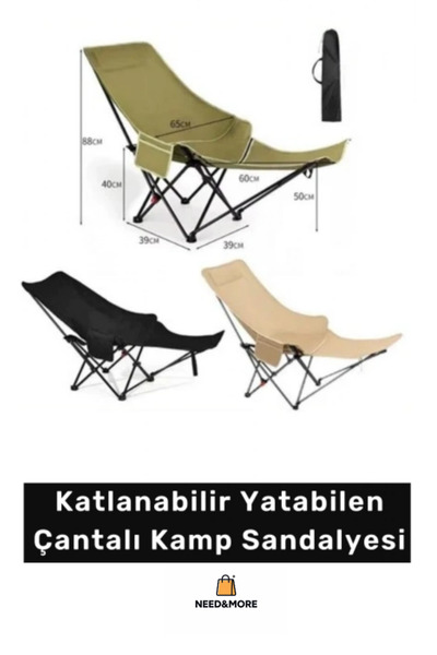 NEED&MORE #Dayanıklı Metal Gövdeli Piknik Sandalyesi – Konforlu ve Katlanabil...