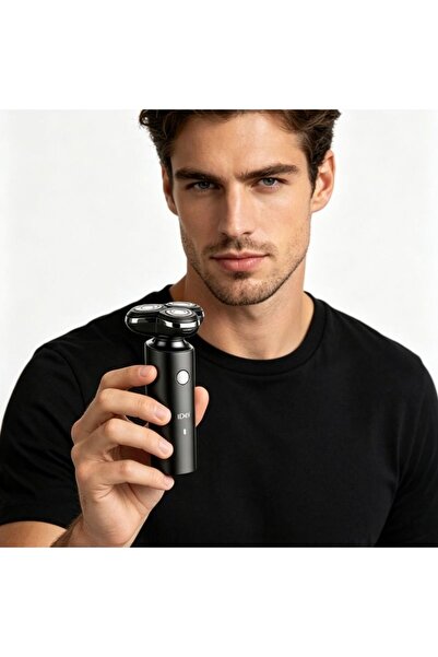 idei Electric Shaver with 3 Flexible Heads, Black, USB Rechargeable, Waterproof