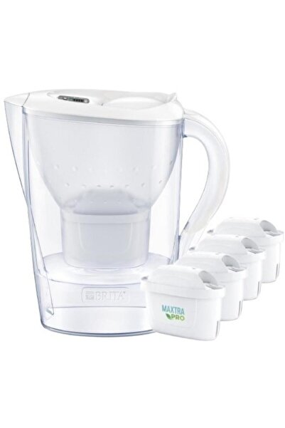 BRITA Marella XL White Filter Jug + 4 MAXTRA PRO Pure Performance Cartridges