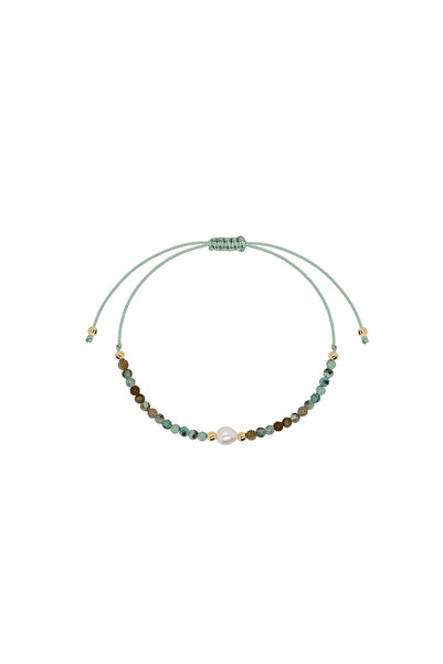 Lisa&Co. Brățară Argint Cool Brown-Green Crystals