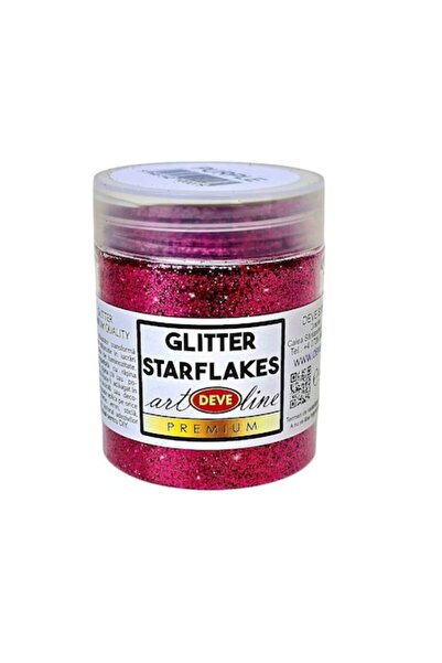 Deve Glitter starflakes metallic vision, DEVE, 50gr magenta glitter, Purple