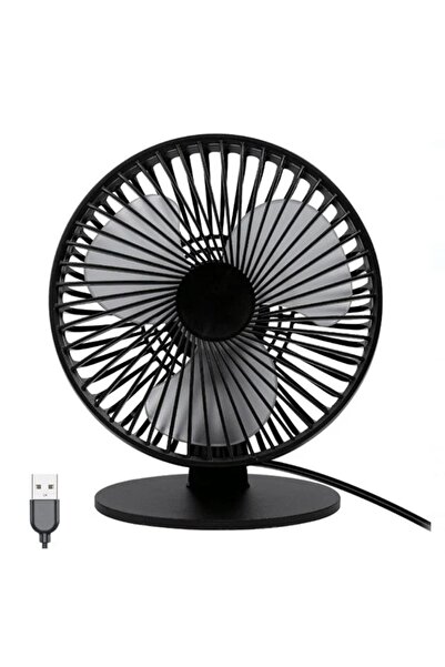 Cumpara-Istet Ventilator de masă negru, rotativ 90º, cu USB, Ø16.6 cm, 5 W